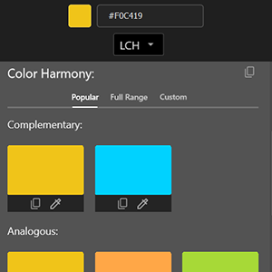 Color Harmonies - Photoshop