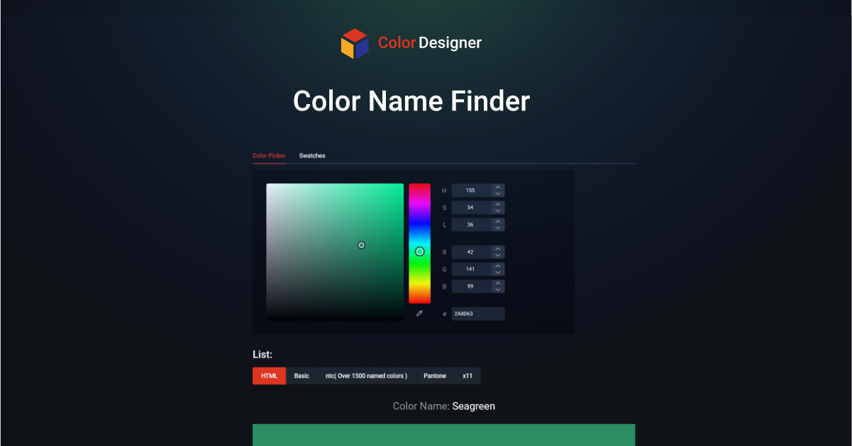 Color Name Finder Colordesigner io Color Name Finder Colordesigner io