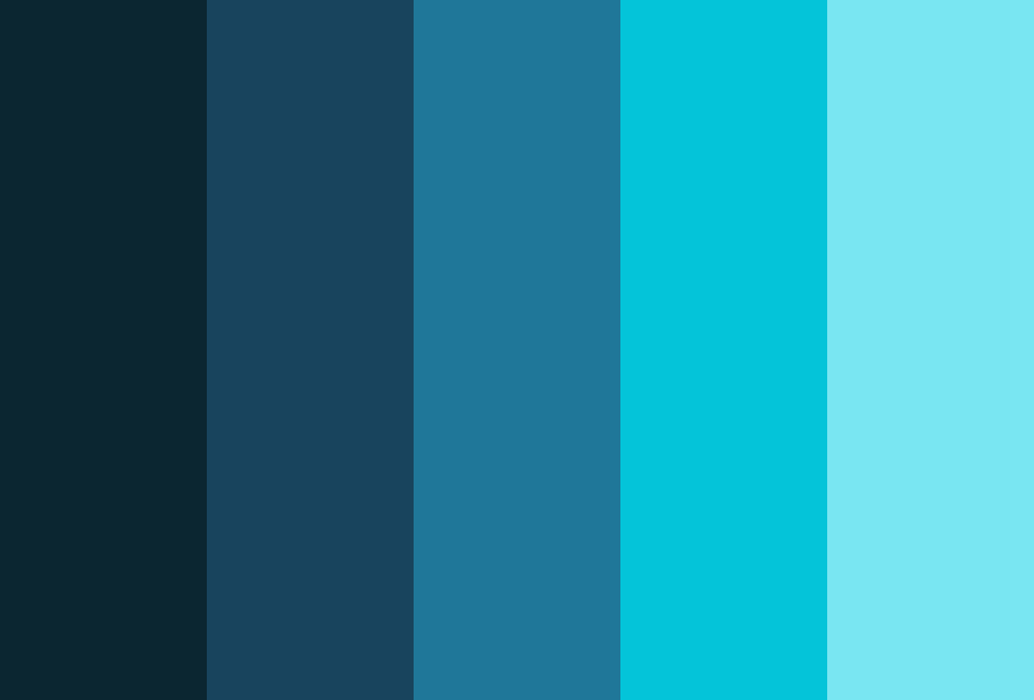 Cold Color Palettes - Colordesigner
